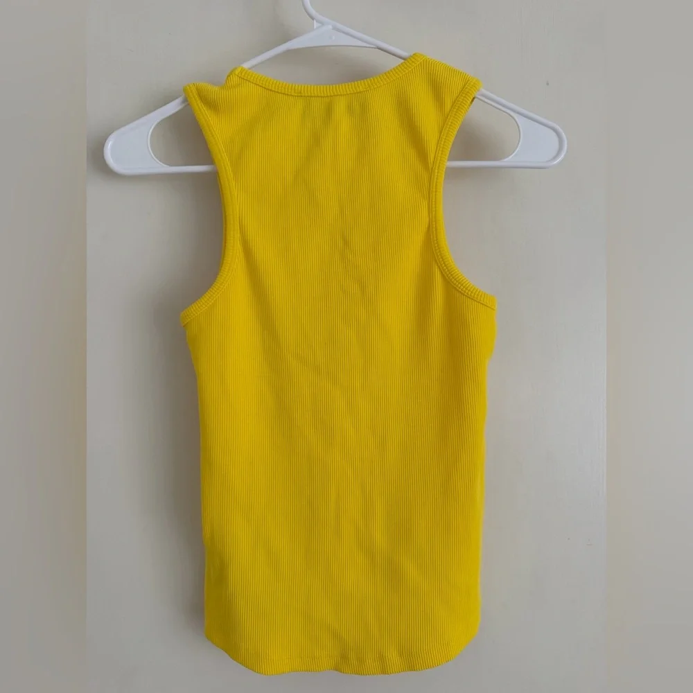 Fiorucci Yellow Ribbed Tank - Picture 7 of 7